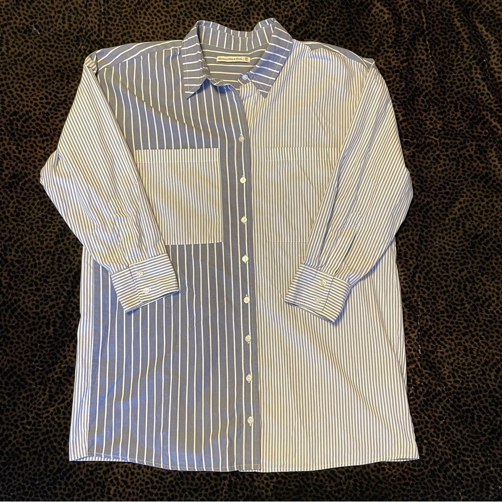Abercrombie & Fitch Button Up T-shirt Dress - Picture 2 of 4